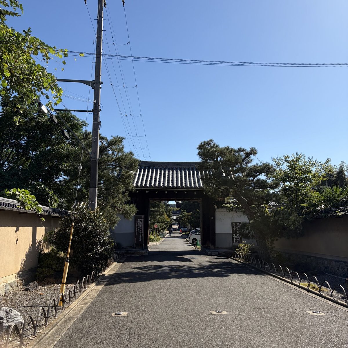 東福寺の中大門へ続く道